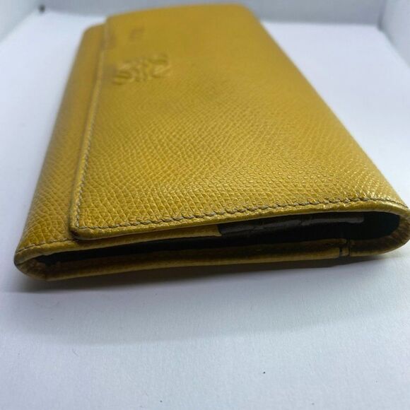 Authentic Loewe Yellow Leather Long Designer Wallet / Clutch - Picture 5 of 10